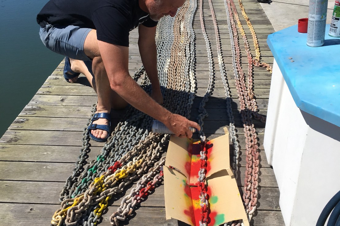 Let’s just mark the anchor&nbsp;chain…..